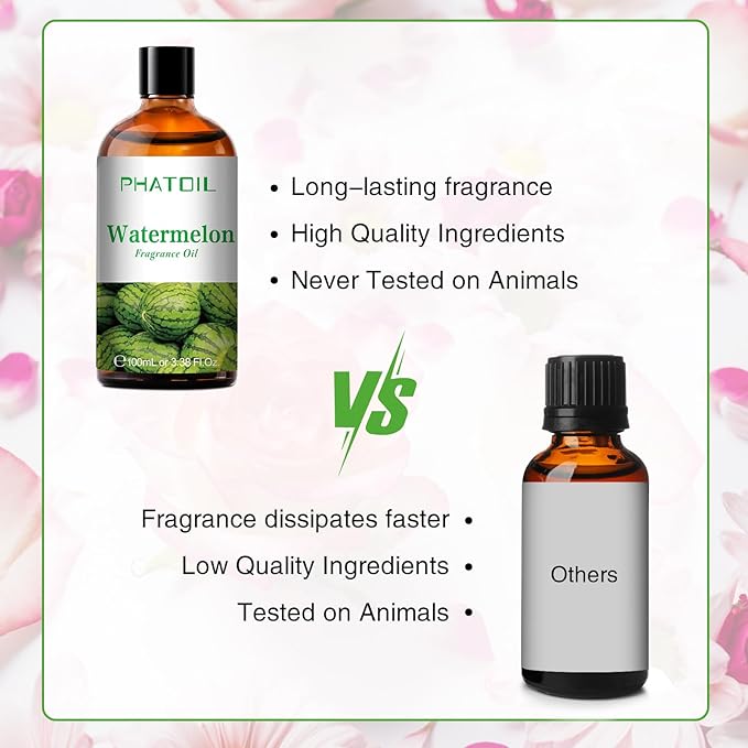 PHATOIL Watermelon Fragrance Oil for Diffuser Aromatherapy 3.38FL.OZ