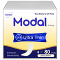 MODAL Silk-Ultra Thin Winged Panty Liners for Women, 40 Count