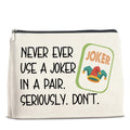 UPNEGE Funny Mahjong Gifts Makeup Bag Accessories with Zipper for Women