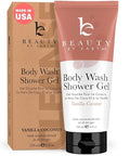 Vanilla Coconut Shower Gel Body Wash - USA Made with Organic Ingredients