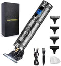 Zero Gapped Trimmer Hair Clippers - Professional Electric Hair Trimmer Beard Trimmer, Waterproof Cordless Trimmer for Men Close Cutting T-Blade Trimmer for Barbers Detail Beard Shaver (Gray Knight)