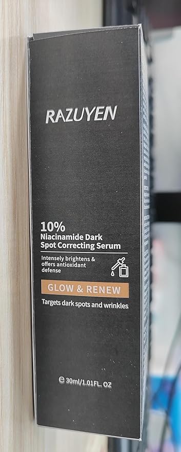 RAZUYEN 10% Niacinamide Serum for face, with Panthenol & Arbutin, 30 ml