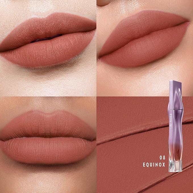 TIMEPHORIA Nebula Velvet Lip Cream, Soft Blur Matte Lip Tint 08 Equinox