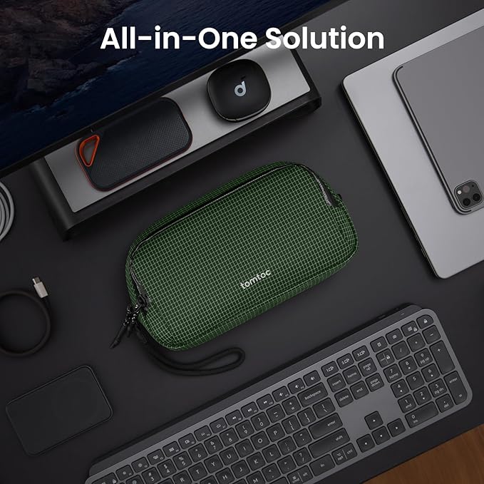 tomtoc Electronic Organizer Travel Case Performance, Dual Compartment Bag