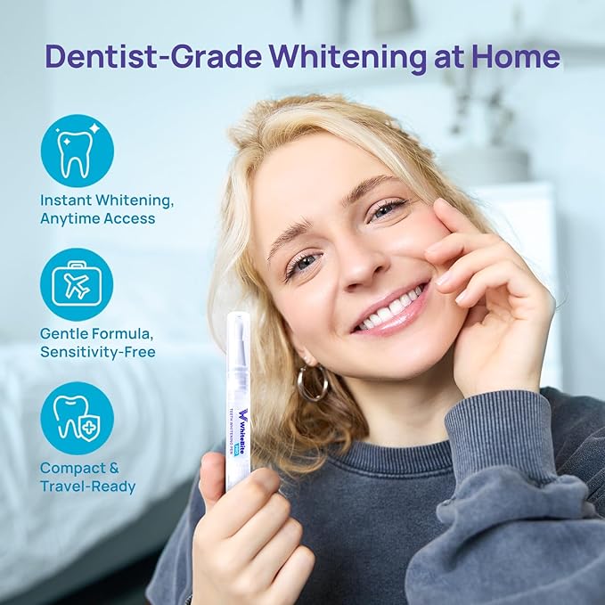 WhiteBite Pro Teeth Whitening Pens for Sensitive Teeth (4 Pens)