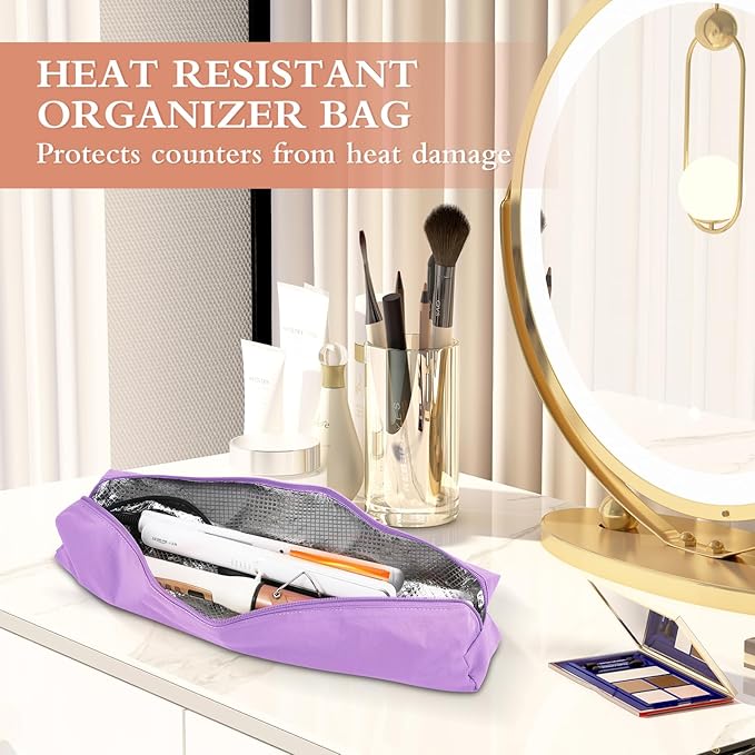 Suafrnut Professional Heat Resistant Hot Hair Tools Organizer Bag