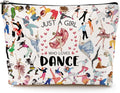 Dance Makeup Bag for Girls Dancer Recital Gift Thank You Gifts Cosmetic Bag