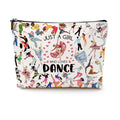 Dance Makeup Bag for Girls Dancer Recital Gift Thank You Gifts Cosmetic Bag