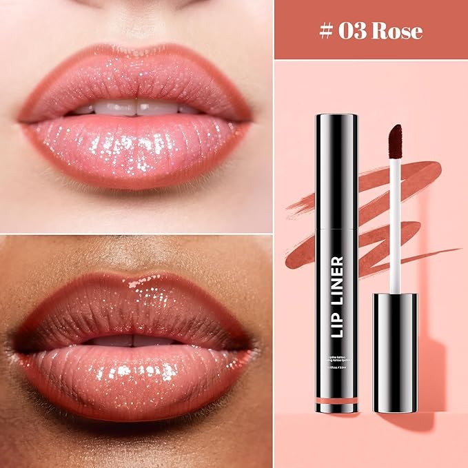 dfjdskl Peel Off Lip Stain (Rose) – Hydrating Long-Wear Formula, Waterproof & Transfer-Resistant Lip Liner Stain, Non-Stick Cup, Smudge-Proof, Easy Application for All Skin Types