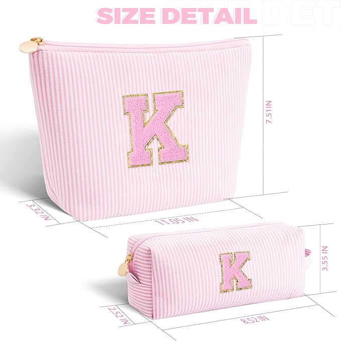 Btffitting Gifts for Teen Girls Women - Birthday Gifts for 10 11 12 13 14 15 16 17 18 Years Old Girl,Makeup Bag Cosmetic Bag,Teacher Gift Trendy Stuff Toiletry Bag - Pink,K