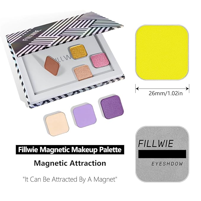Fillwie Matte Butter Yellow Single Eyeshadow Refill, Soft Brightening Shade