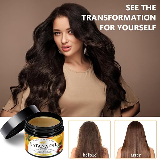 TKTALKER Beef Tallow for Skin,Beef Tallow for Face,Hydrating Tallow Balm with Raw Honey and Beeswax-Raw Batana Oil for Hair Growth