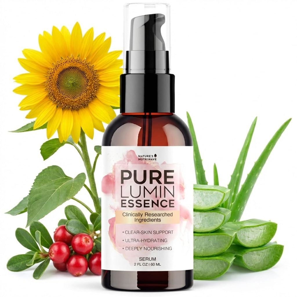 PureLumin Essence Serum – Plant-Based Formula – 2 fl oz, 1 Month Supply