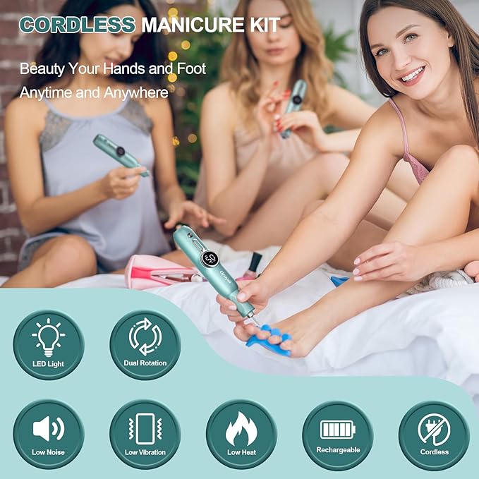 Electric Nail Drill File Professional Foot Callus Remover for Beginners