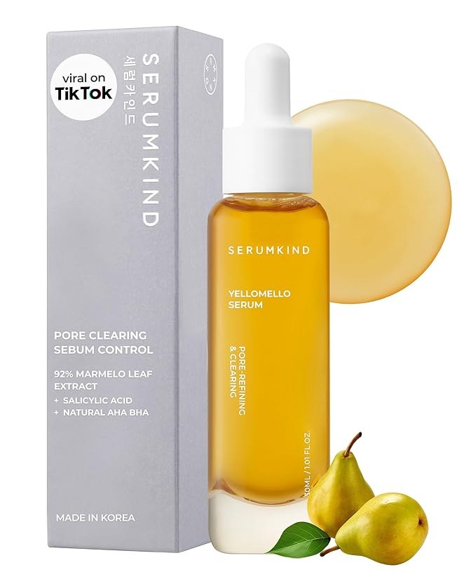 SERUMKIND Yellowmello Drop Serum, Pore Refining with Salicylic Acid, Hydration & Skin Balance, Korean Skincare (1.01 fl oz / 30 ml)