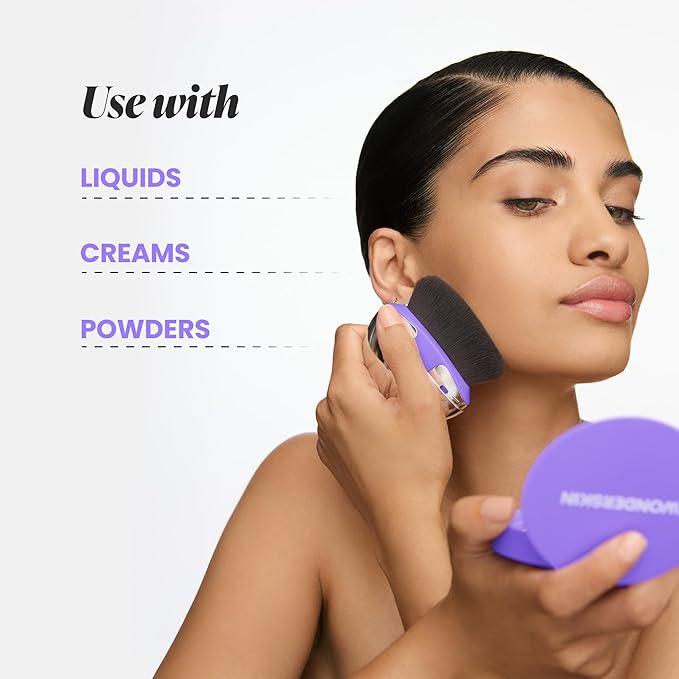 Wonderskin Makeup Brush – Dial-It-Up Adjustable 3-in-1 Foundation Brush