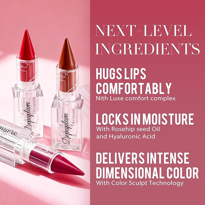 Depuplum Nude Lipstick Gradient Matte Lipsticks Lip Liner Combo