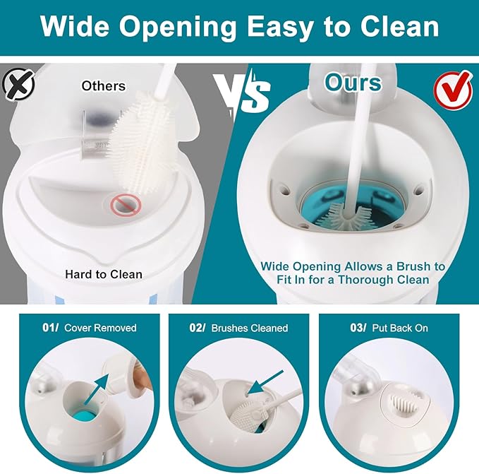 DKURQG Facial Steamer with Extendable 360° Rotating Arm (Blue)