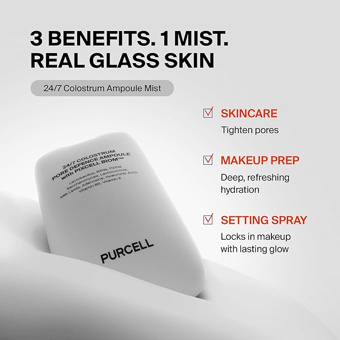 PURCELL 24/7 Colostrum Ampoule Mist Serum Spray, White, 1.85 fl oz / 55 ml