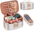 Wrangler Travel Makeup Bag 2pcs Set Cosmetic Bag with Makeup Brush Holder