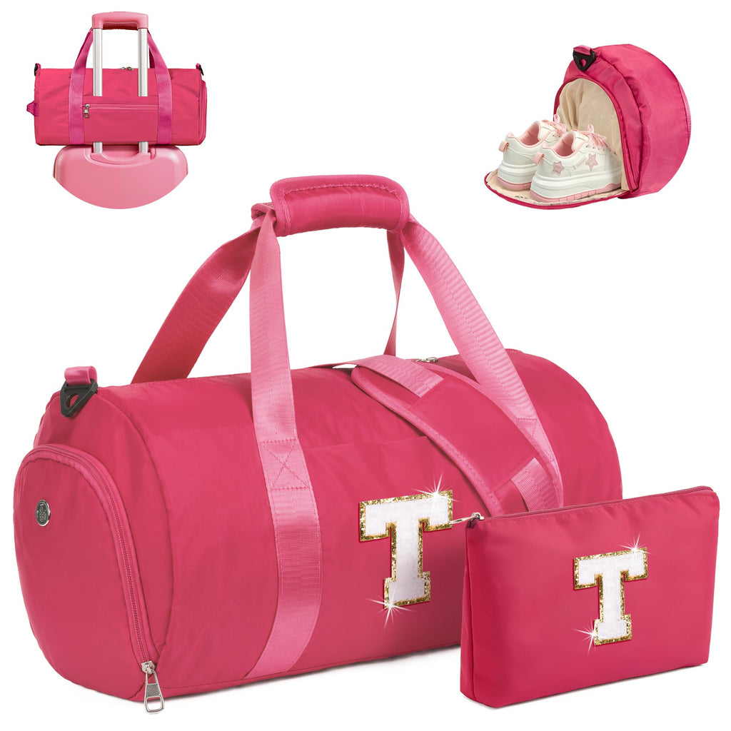 Vogewood Customized Initial 8 Year Old Girl Birthday Gift, Girls Travel Bag