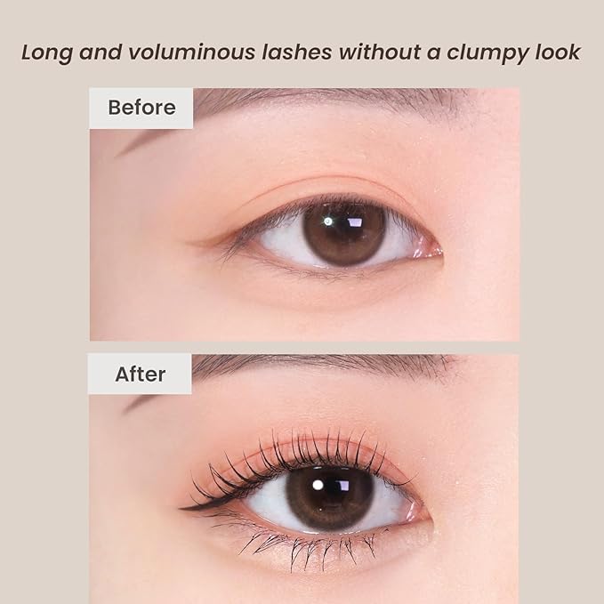 HEIMISH Dailism Volumizing Mascara Brown, Tubing Mascara, Smudge Proof, Waterproof, Lengthening, Non Clumping, Washable, Smudge Stop Berry Brown Korean Mascara, Korean Skincare, 0.32 fl oz / 9g