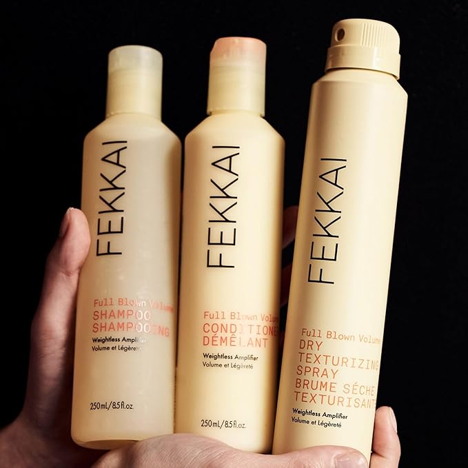 Fekkai Full Blown Volume Shampoo (8.5 oz) + Conditioner (8.5 oz) - Adds Lift & Body for Lasting Volume For Fine or Flat Hair - Vegan, Cruelty-Free