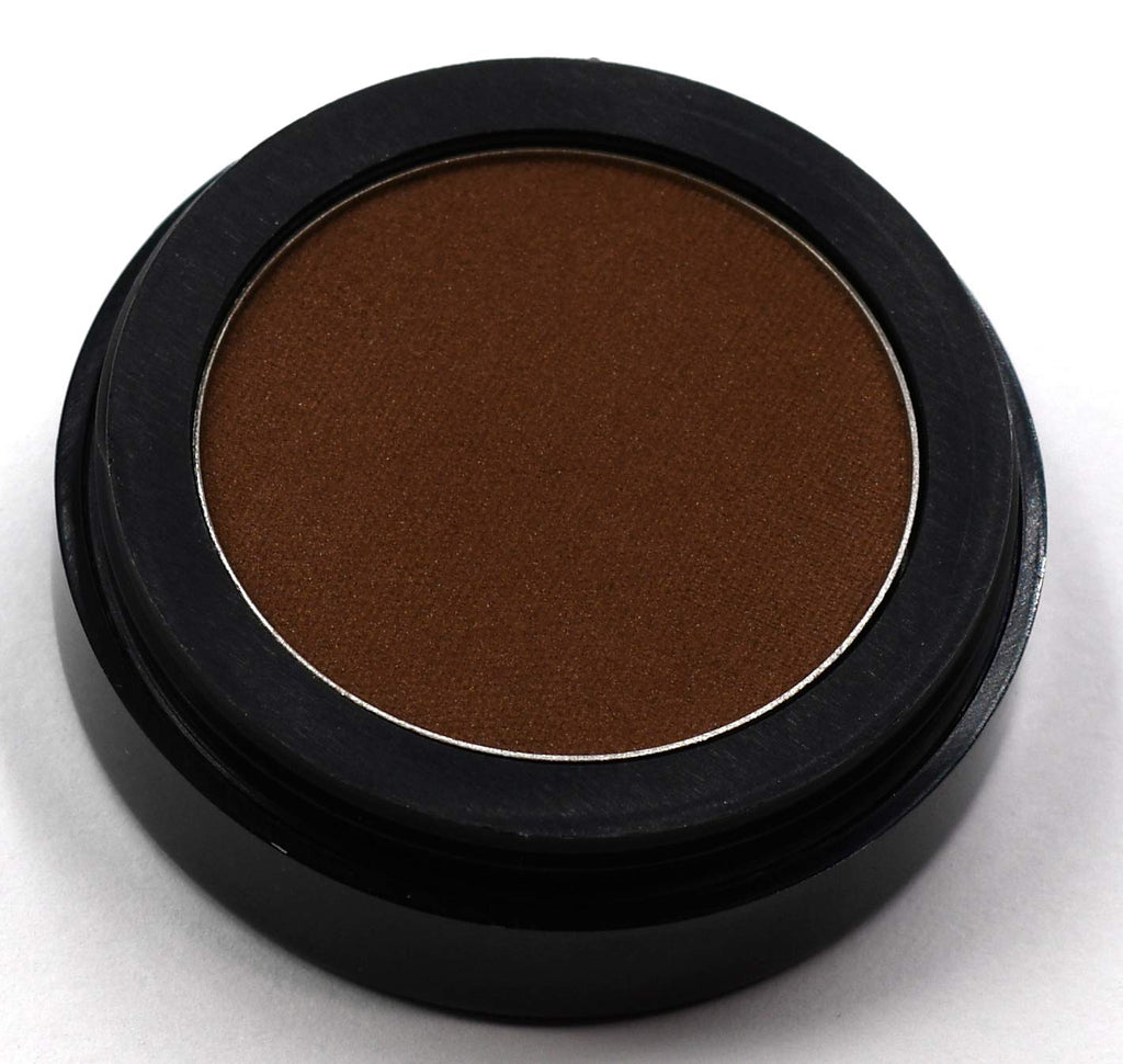 Pure Ziva Brazilian Brown Cinnamon Chestnut Bronze Pressed Powder Single Vegan Eyeshadow; Talc, Paraben & Cruelty Free
