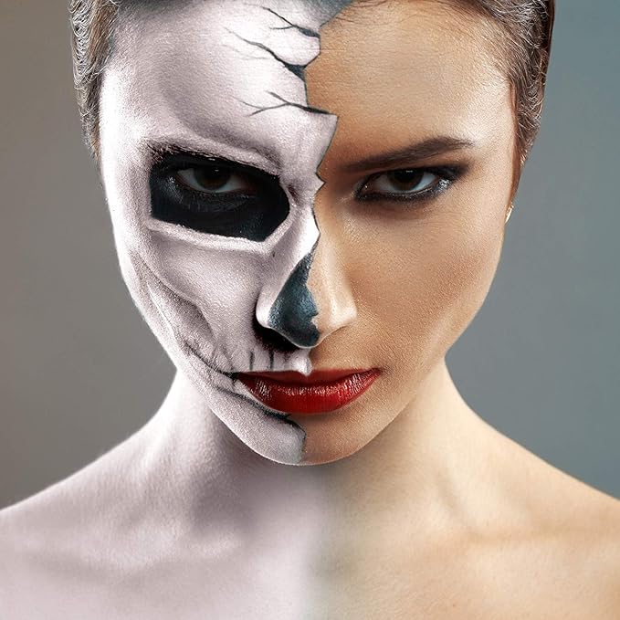 Mehron Makeup CreamBlend Stick | Face Paint, Body Paint, & Foundation Cream Makeup | Perfect for Halloween.75 oz (21 g) (Alabaster)