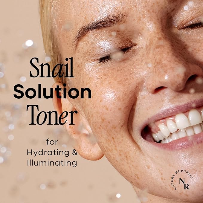 Nature Republic Snail Mucin Toner | Hydrating & Repair Toner with Niacinamide, Anti-Aging Facial Toner, Korean Skin Care, 130mL / 4.39 Fl.Oz