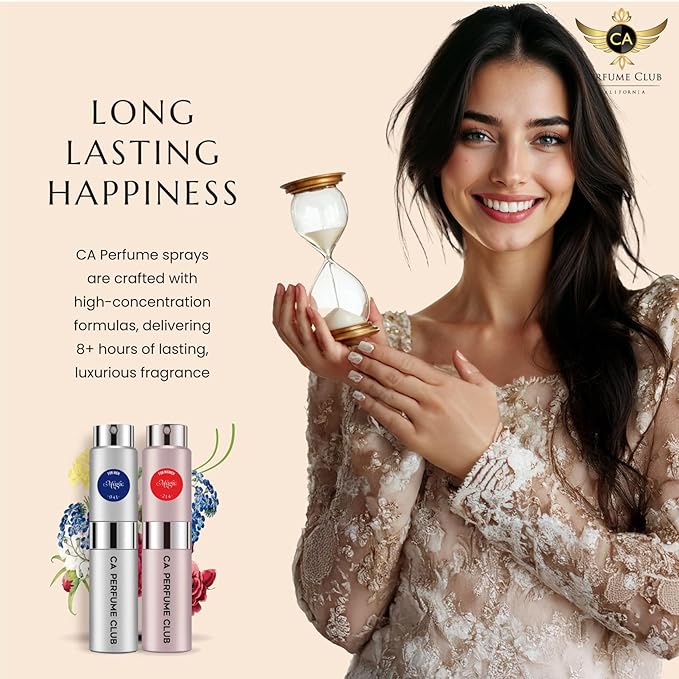 CA Perfume Impression of Libre Women Intense Amber Fougere Scent Long Lasting Perfumes for Women Eau De Parfum Travel Size Refillable Atomizer Spray 0.27 Fl Oz 8ml (Pack of 3)