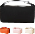 Fammart Travel Makeup Bag, Waterproof Canvas Cosmetic Bag Make Up Organizer Case for Women, Large Toiletry Bag Skincare Pouch for Toiletries Accessories Brushes