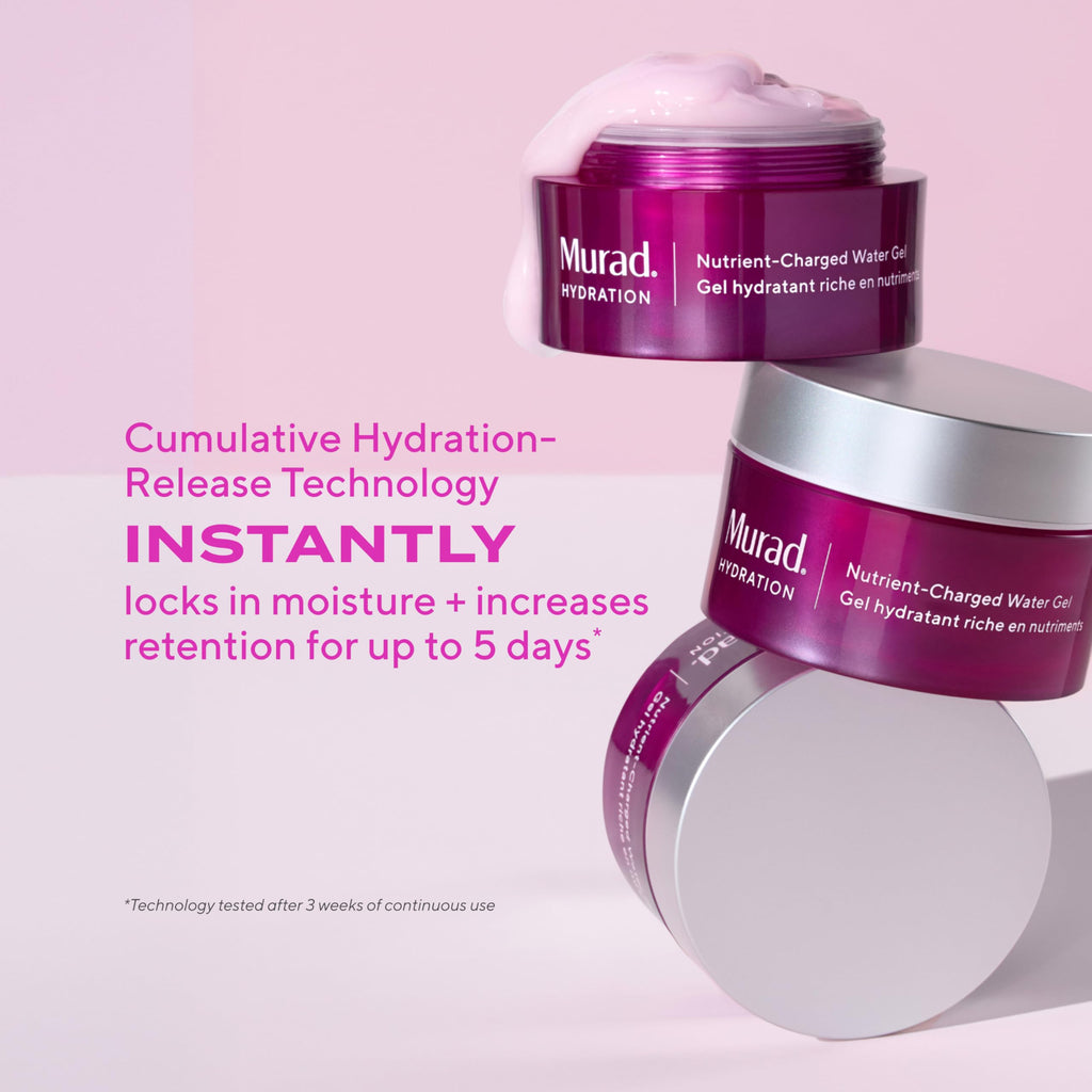 Murad Nutrient-Charged Water Gel - Peptide Face Moisturizer - 1.7 Fl Oz