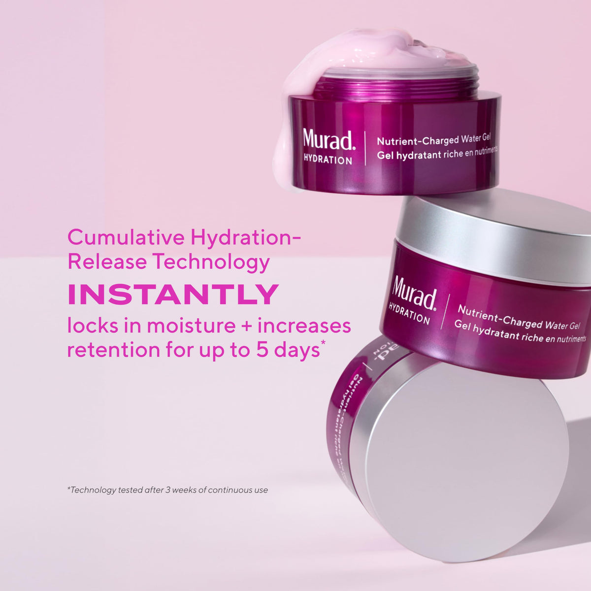 Murad Nutrient-Charged Water Gel - Peptide Face Moisturizer - 1.7 Fl Oz