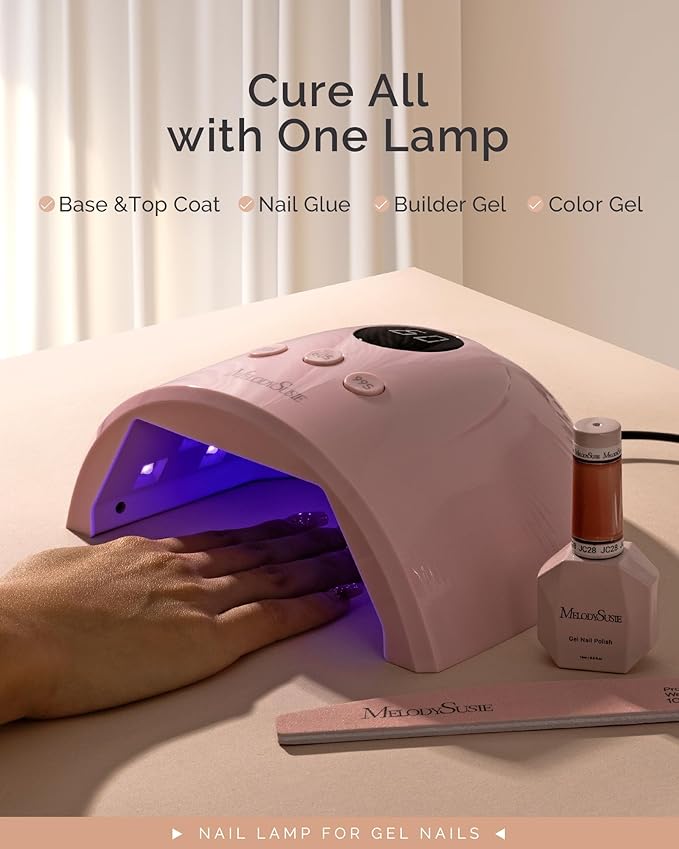MelodySusie UV/LED Nail Lamp P-Plus30F for Rhinestone Glue