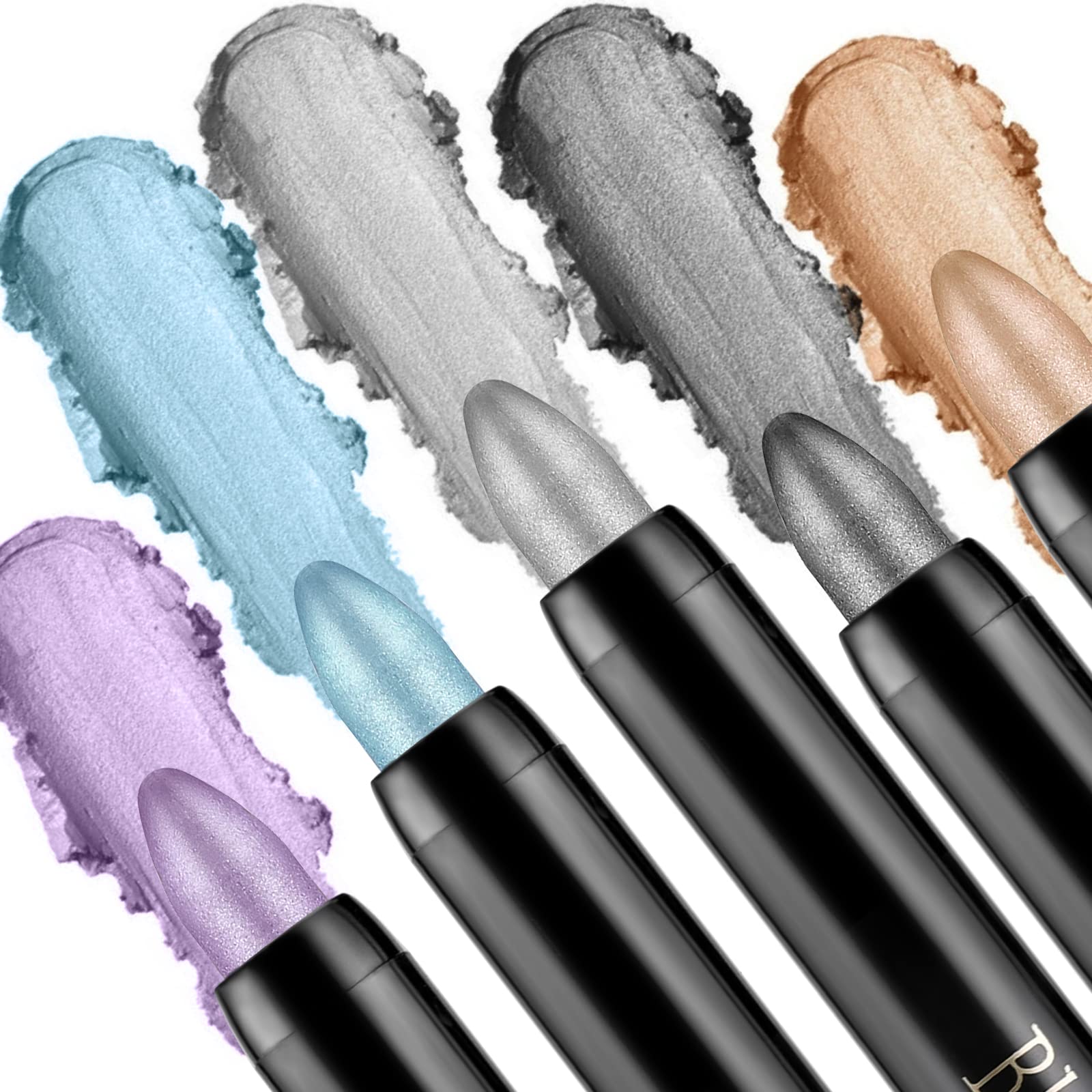 Boobeen Waterproof Eyeshadow Stick - Shimmer Cream Eyeshadow Pen, Easy to Use