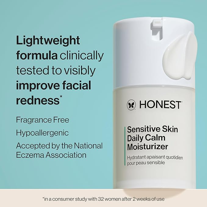 Honest Beauty Sensitive Skin Daily Calm Lightweight Moisturizer, 1.7 fl oz