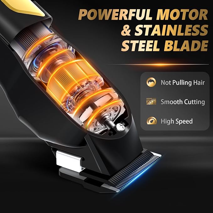 Ufree Cordless Hair Clippers for Men, Barber Clippers and Trimmers Set