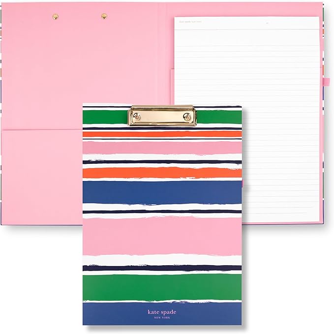 kate spade new york Clipboard Folio, Ocean Stripe