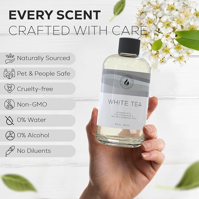 Aroma Country White Tea Luxury Diffuser Oil Refill (4 Fl Oz)