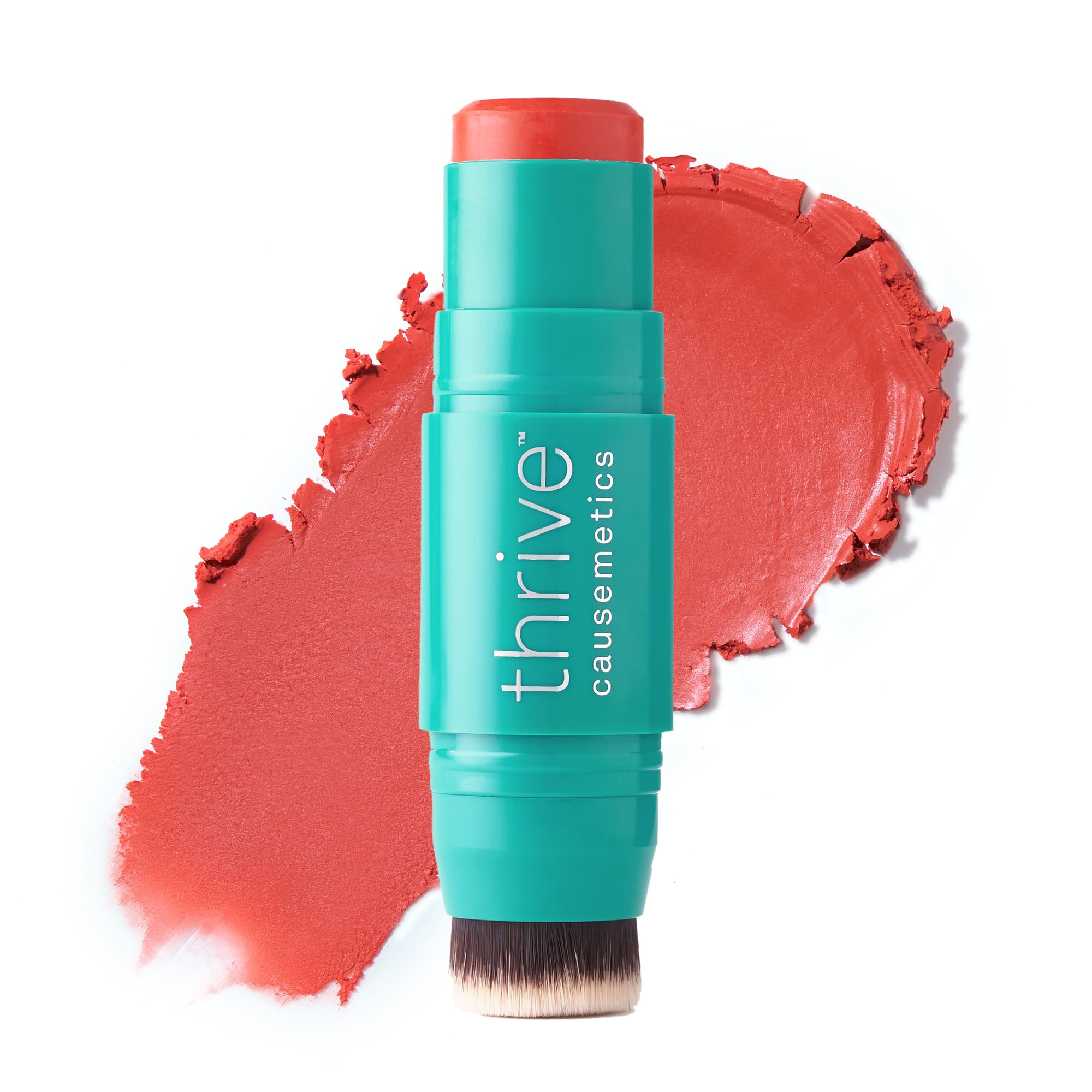 Thrive Causemetics Cream Blush Triple Threat Color Stick, True Red Matte