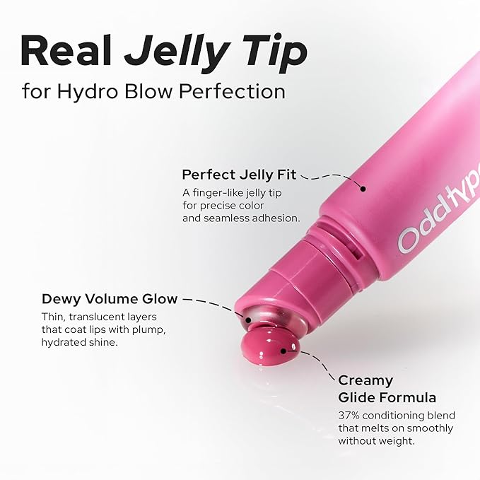 Oddtype Unframed Hydro Blow Tint – 295 Sure | Hydrating Gloss Lip Tint | 0.3 fl oz / 9 g | Korean Beauty