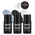 YBUETE Black White Grey Face Body Paint Stick Set for Halloween Cosplay SFX