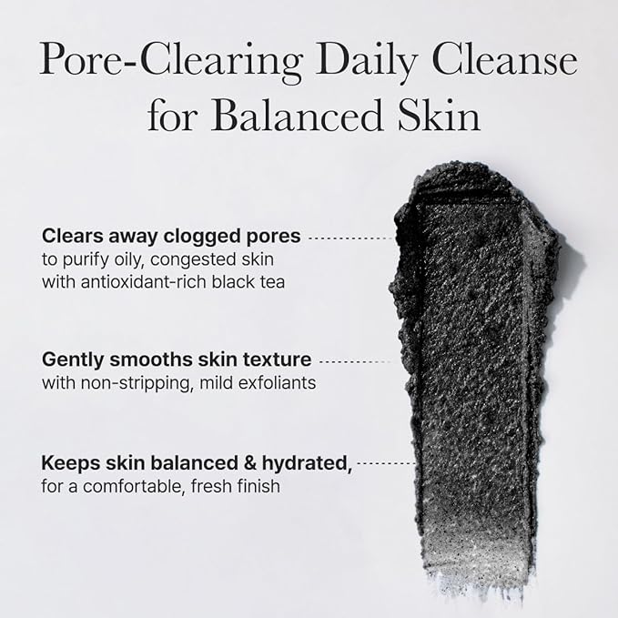 Arencia Black Tea Rice Mochi Face Cleanser, Deep-Cleansing, Pore Care, Sebum Control, Oily Skin 120g (4.23 oz)
