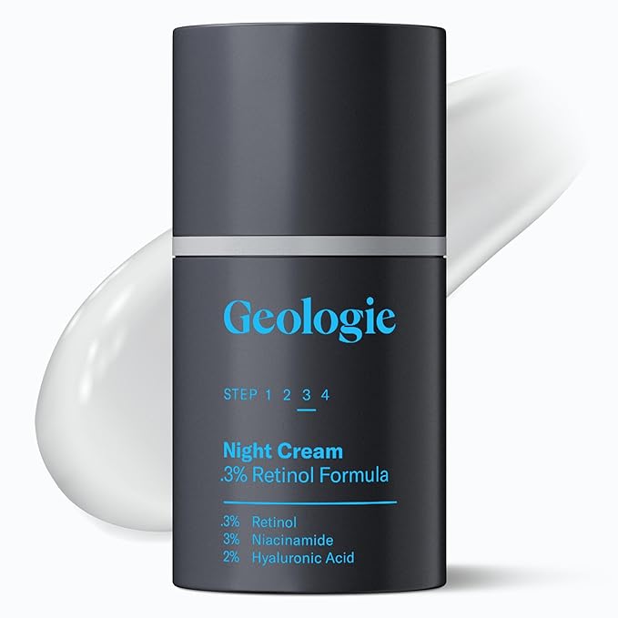 Geologie Retinol Anti-Aging Face Cream | Advanced.3% Retinol Formula for Effective Results | Reduce Fine Lines & Wrinkles | Protect & Repair Skin With Hyaluronic Acid & Niacinamide | For Men & Women