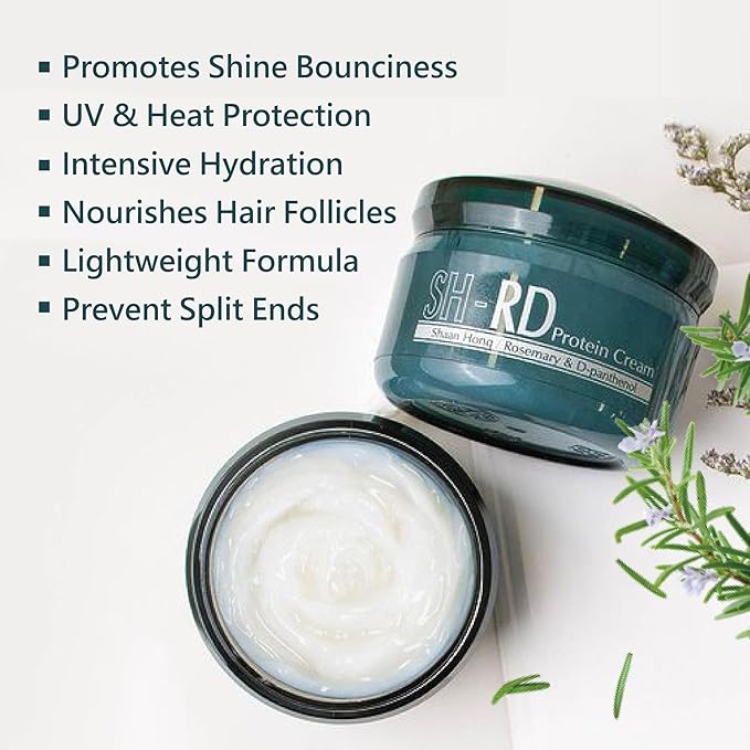 SH-RD Protein Cream for Dry Damaged Hair | Leave-In Protein Hair Treatment | Conditioning Haircare Product for All Hair Types - 1.69oz/50ml