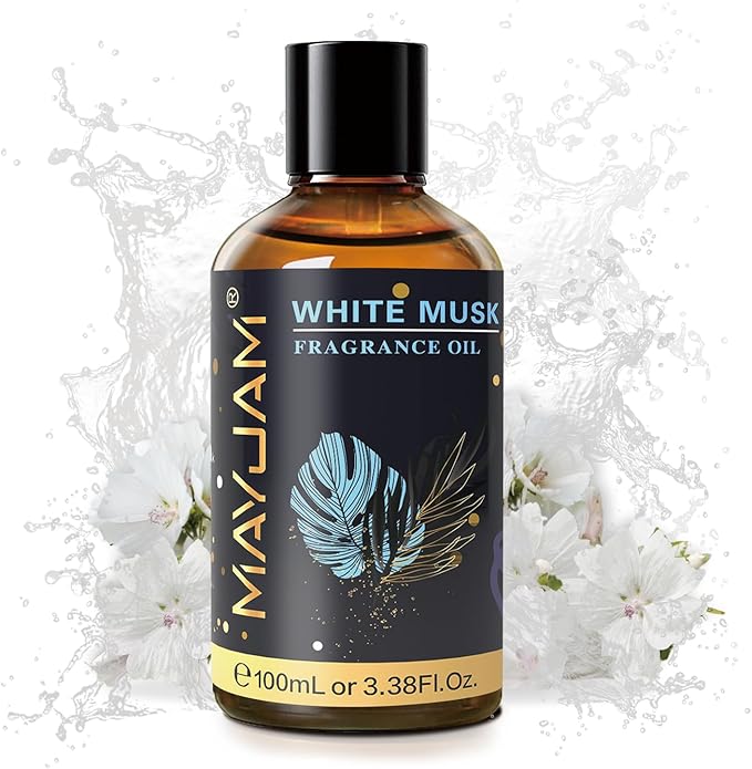 MAYJAM White Musk Fragrance Oil for Diffusers for Home, 100ML/3.38FL.OZ