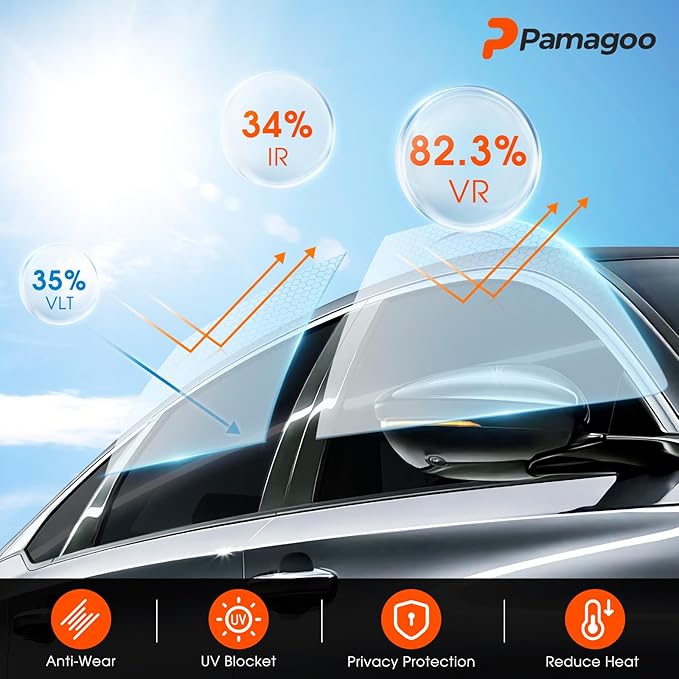 PAMAGOO Window Tint Car 35% VLT, 20" x20' Ceramic Window Roll