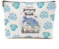DHKG Sea Turtle Makeup Bag - Turtle Gifts for Women, Girls, Friend, Niece, Daughter, Decor, Travel Organizer, Zipper Pouch, Graduation, Birthday, Friendship Gifts