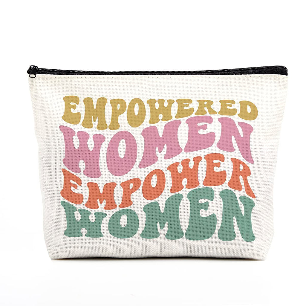 Feminist Decor Makeup Bag - Empowered Women's Gifts for Feminist Symbols & Protest Support